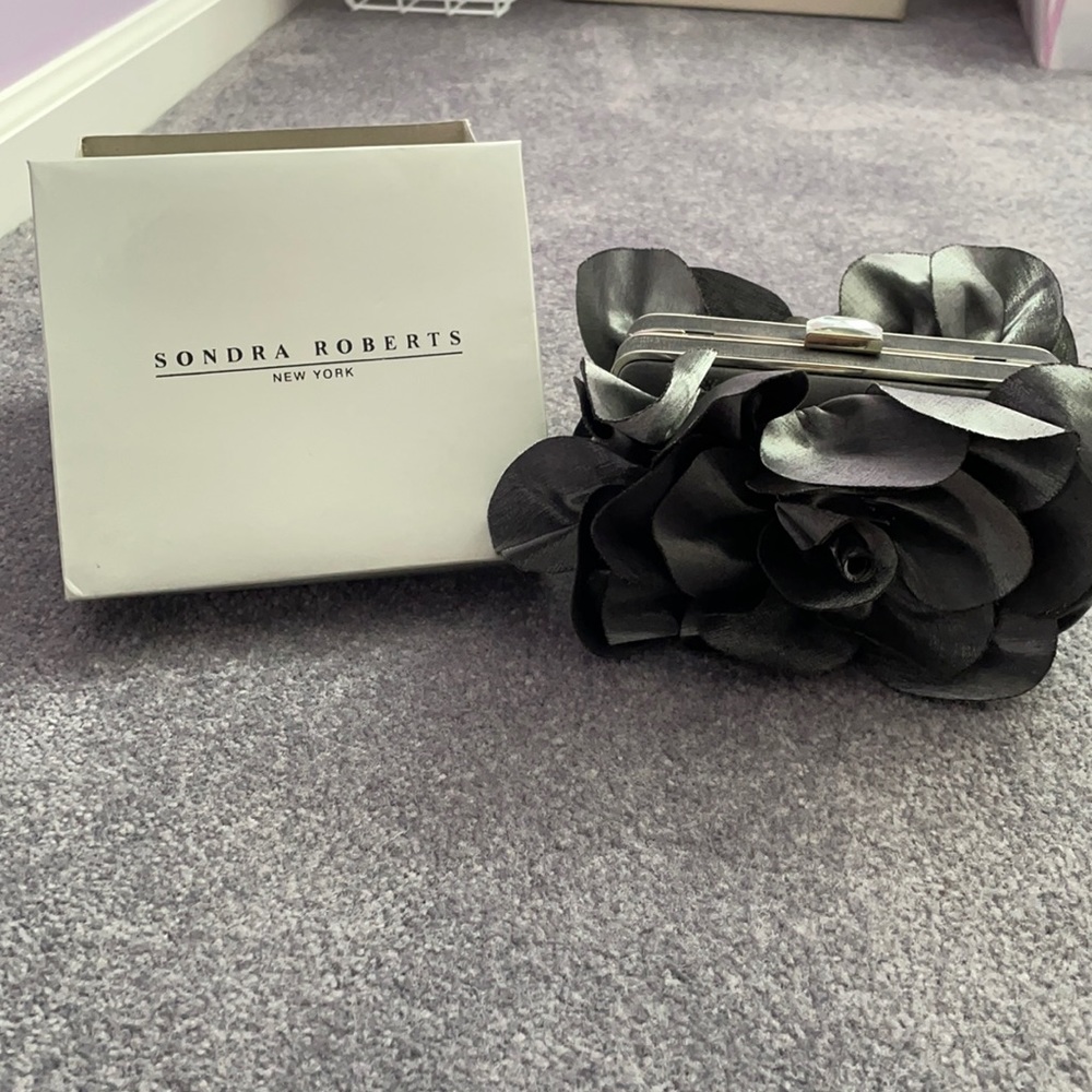 Pewter Sondra Roberts evening clutch